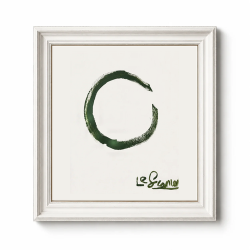 N° 002 — Le Cercle Incomplet, gerahmtes Originalwerk von Le Scameur